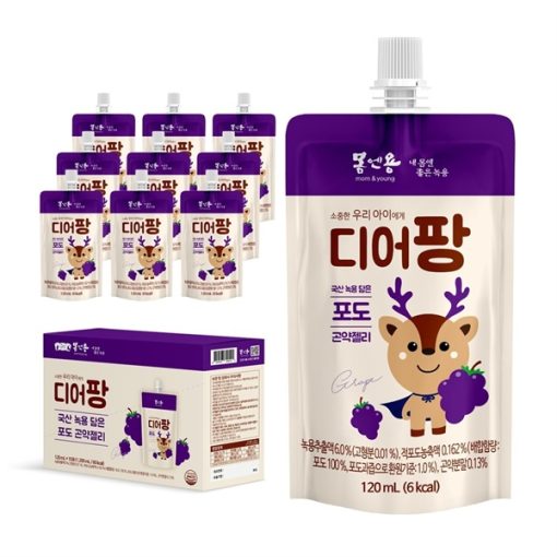 Goldbee- Thạch gạc hưu non deer pang vị nho 120g 2Y+ (túi)