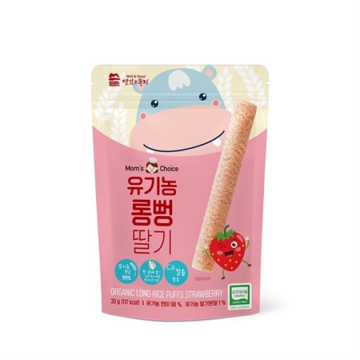 Goldbee- Bánh gạo lứt hữu cơ mom’s choice vị dâu thanh dài 30g 6M+