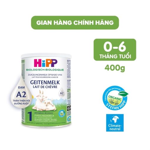 Goldbee- sữa Hipp dê organic số 1 400g 0-6M