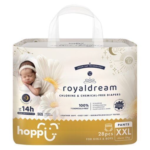 Goldbee- Bỉm quần Hoppi Royaldream XXL28 (>15kg)