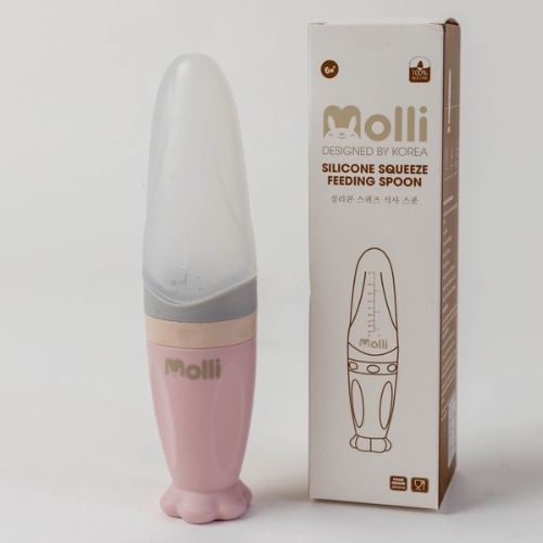 Goldbee- Bình thìa ăn dặm molli các màu 6M+