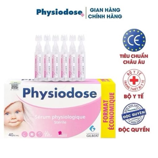 Goldbee- Nước muối sinh lý pháp physiodose (hộp/40 ống*5ml)