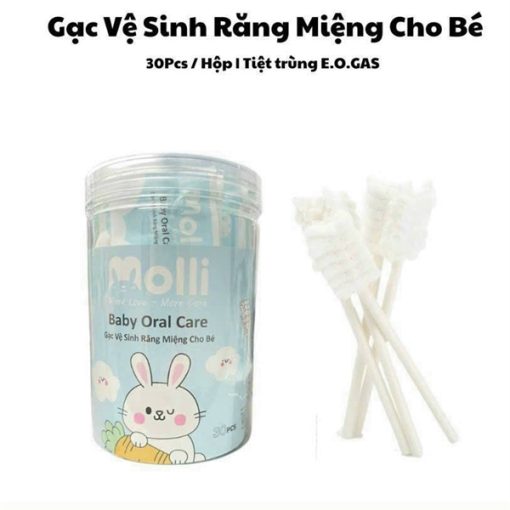 Goldbee- Gạc vệ sinh răng miệng molli (hộp/30 que)