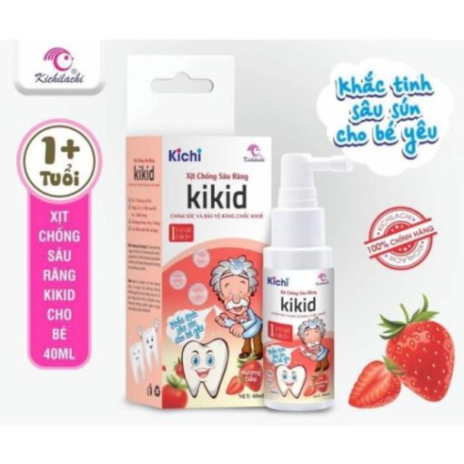 Goldbee- xịt chống sâu răng kichi hương dâu 40ml 1Y+