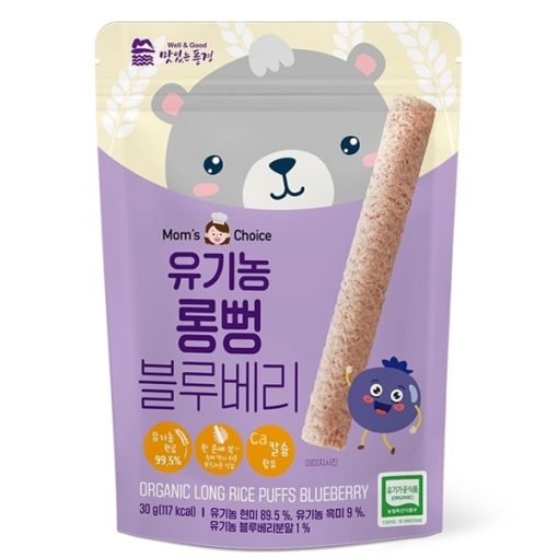 Goldbee- Bánh gạo lứt hữu cơ mom’s choice vị việt quất thanh dài 30g 6M+