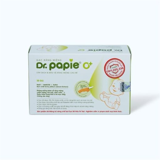 Goldbee- Gạc răng miệng Dr.Papie (hộp/ 30 gói)