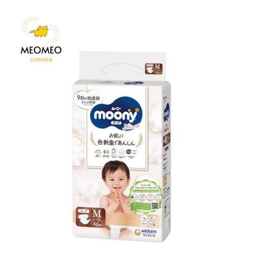 Goldbee- Bỉm dán Moony natural M46 (6-11kg)