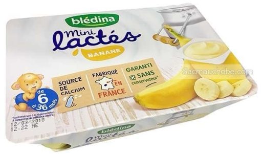 Goldbee- Sữa chua Bledina vị chuối 55g 6M+ (vỉ/6 hộp)